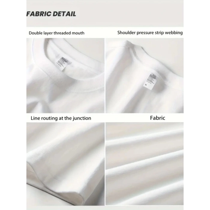 Geniş Kesim Pamuklu Tişört - GANDHI The Project Baskılı, Beyaz, Rahat Kesim, Kısa Kollu, Günlük Kıyafet, Her Gün Giyilebilecek Tişört- Beyaz