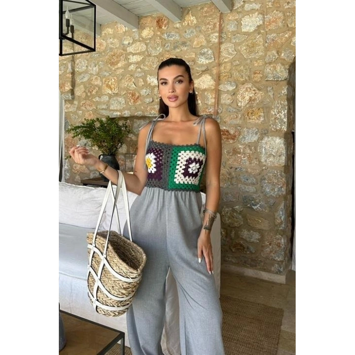 Jasmin Süzüneli Keten Tulum 1280-08