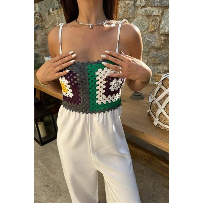 Jasmin Süzüneli Keten Tulum 1280-08