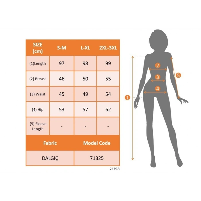 Kadın Askılı Yuvarlak Yakalı Yaprak Desenli Dalgıç Elbise