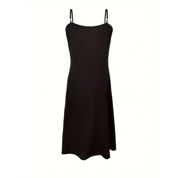 Kadın Ip Askılı V Yakalı Desenli Süprem Maxi Elbise