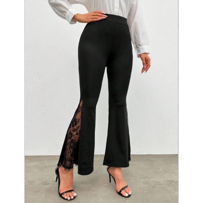 Kadın Ispanyol Paçadantel Detay Dalgıç Tayt