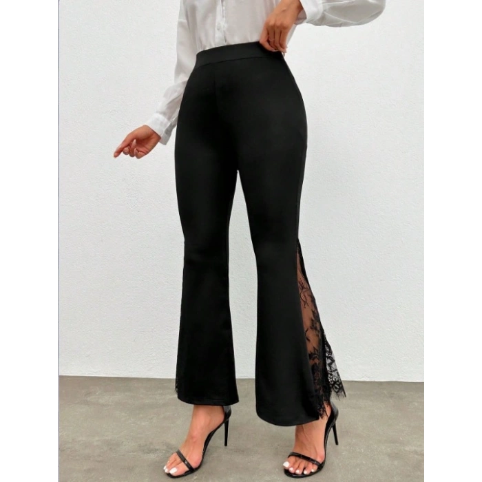 Kadın Ispanyol Paçadantel Detay Dalgıç Tayt