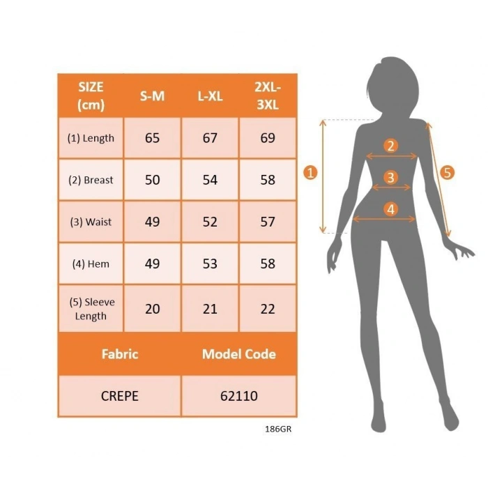 Kadın Kısa Kollu Yakası Fırfırlı Bağcıklı Janjan Krep Bluz