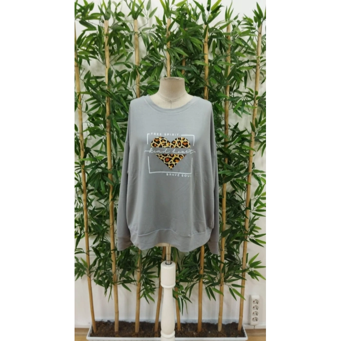 Kadın Uzun Kollu Bisiklet Yaka Desenli Viskon Iki Iplik Bluz