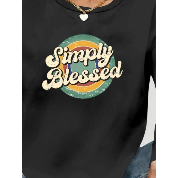 Kadın Uzun Kollu Bisiklet Yaka Viskon Iki Iplik Bluz