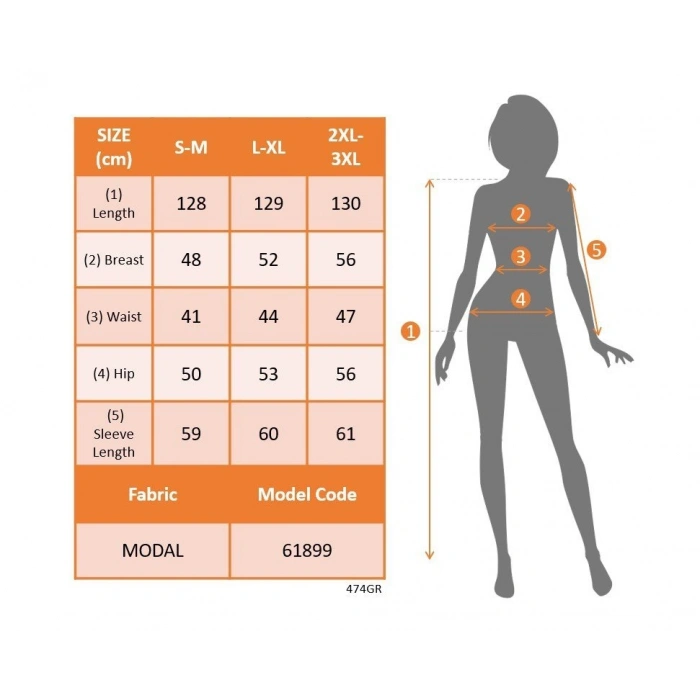 Kadın Uzun Kollu Bisiklet Yaka Yandan Bağlamalı Uzun Modal Elbise