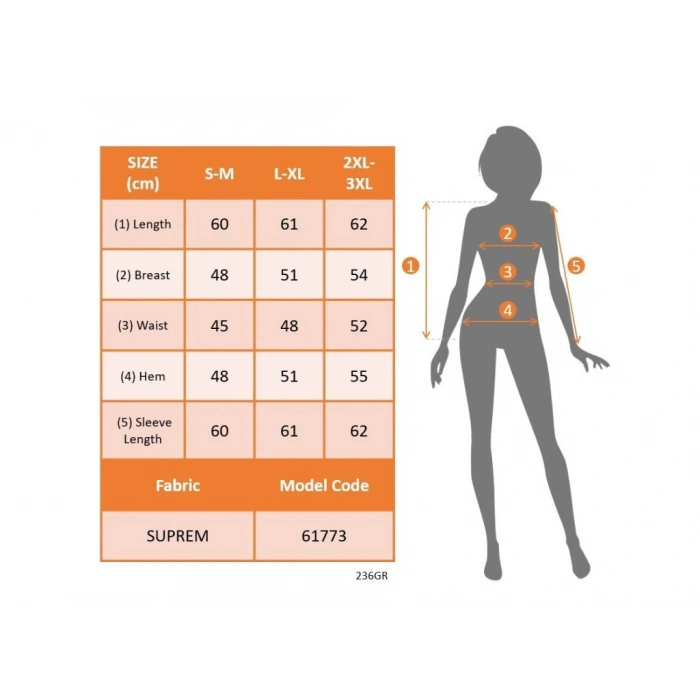 Kadın Uzun Kollu Damla Detaylı Yaka Desenli Süprem Bluz