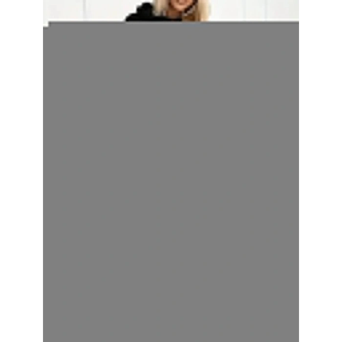 Kadın Uzun Kollu Kapşonlu Viskon Iki Iplik Bluz Ve Pantolon Ikili Takım