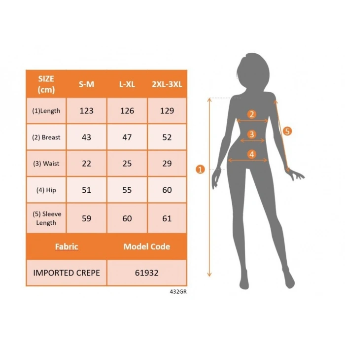 Kadın Uzun Kollu Kruvaze Yakalı Yandan Dantelli Midi Ithal Krep Elbise
