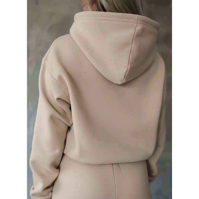 Kadın Uzun Kollu Nope Baskılı Beli Ribanalı Ikili Takım