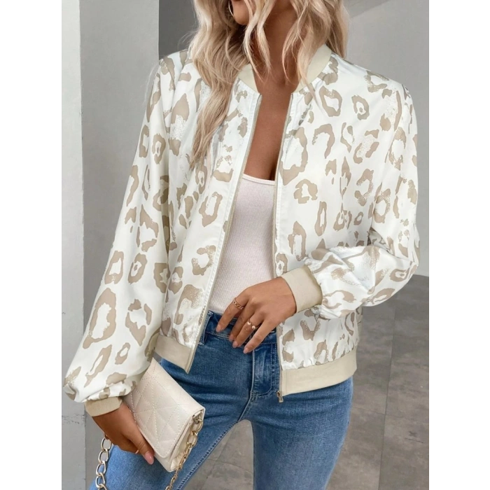 Kadın Uzun Kollu önden Fermuarlı Modal Ceket