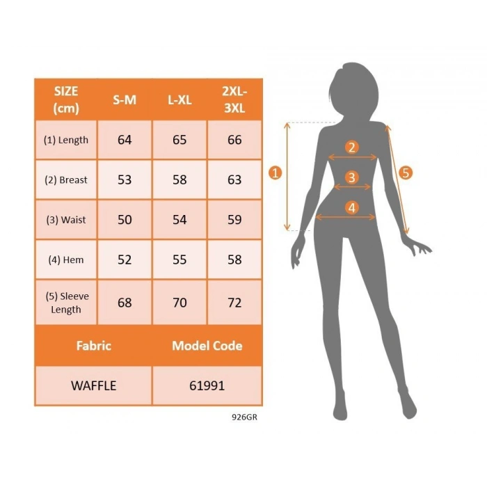 Kadın Uzun Kollu Tek Omuzdan Açık Askı Detaylı Waffle Bluz