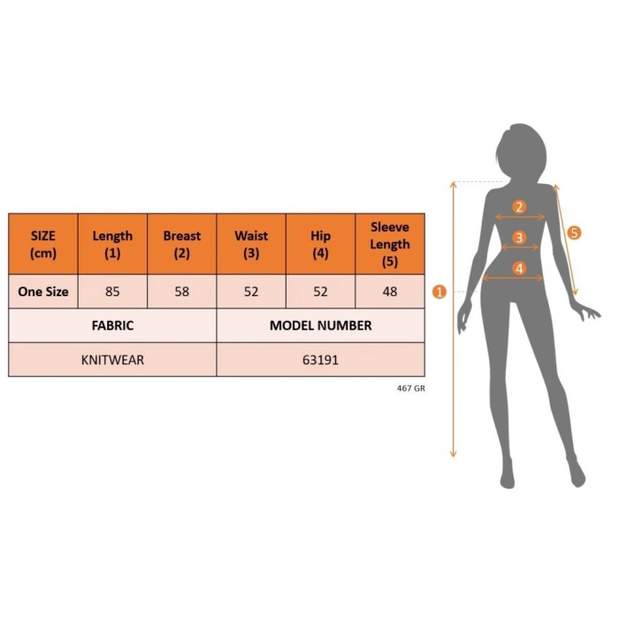 Kadın Uzun Kollu V Yakalı Düğmeli Mini Triko Taş Renkli Elbise