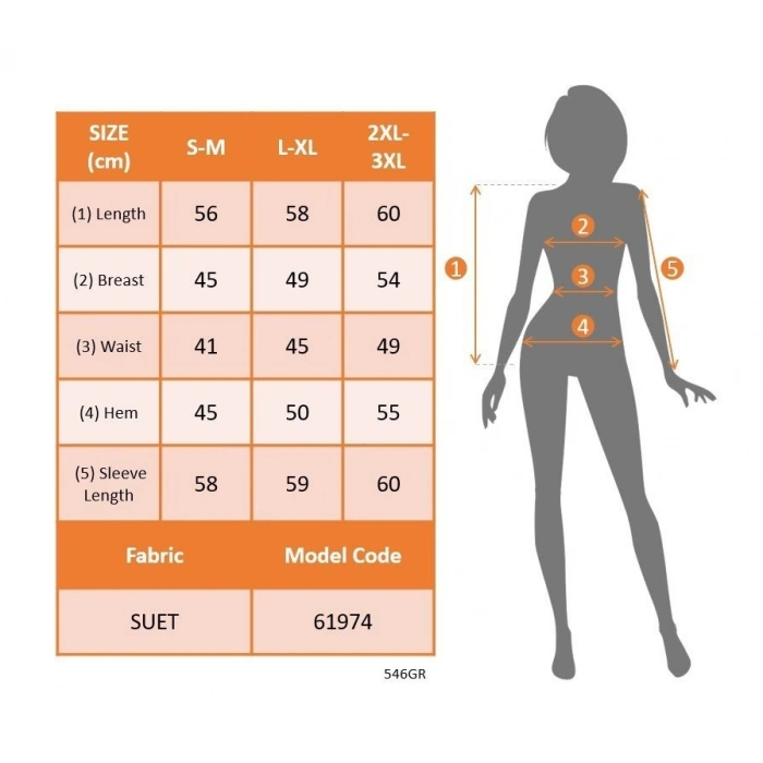 Kadın Uzun Kollu Yakalı önden Fermuarlı Kısa Süet Ceket
