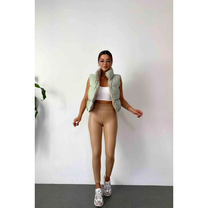 Kadın Yüksek Bel Içi şardonlu Fırsat ürün Toparlayıcı Tayt