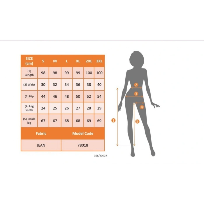 Kadın Yüksek Bel önden Düğmeli Jean Pantolon