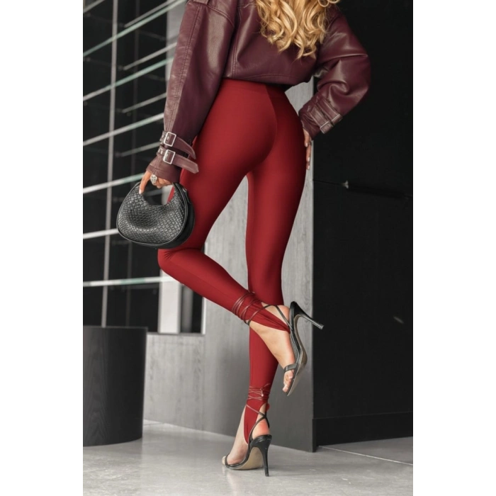 Kadın Yüksek Bel Topuk Altından Geçmeli Dalgıç Tayt