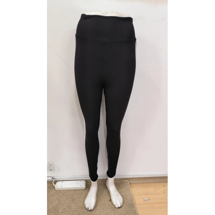 Kadın Yüksek Bel Yan şerit Detaylı Dalgıç Tayt