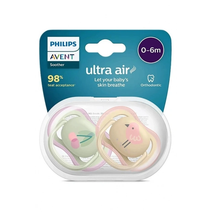 Philips Avent Ultra Air Emzik 0-6 Ay 2li Kız SCF085/59