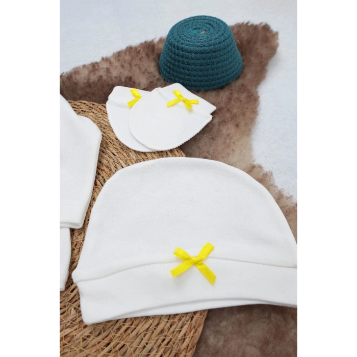 Sema Baby 5 Parça Gülen Surat Hastane Çıkışı Zıbın Seti 0-3 Ay