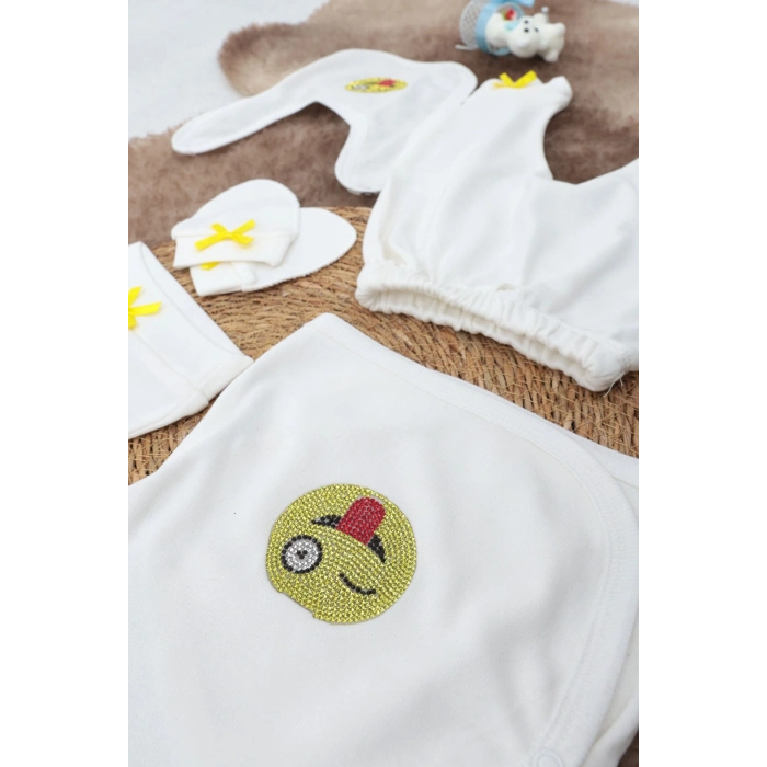 Sema Baby 5 Parça Hastane Çıkışı Zıbın Seti 0-3 Ay