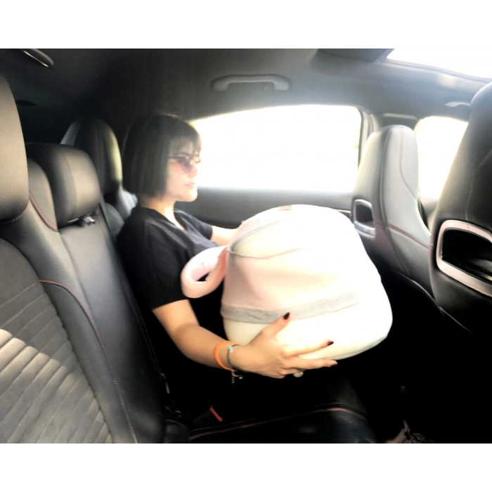 Sema Baby Portbebe Yenidoğan Bebek Yatağı - Ekru/Pembe