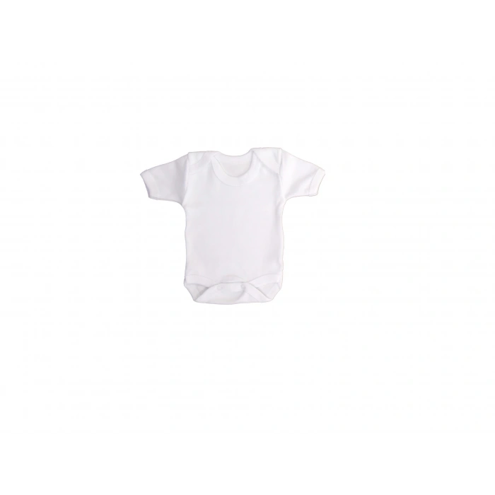 Sema Baby Yarım Kol Badi (Body) 0-3 Ay - Beyaz