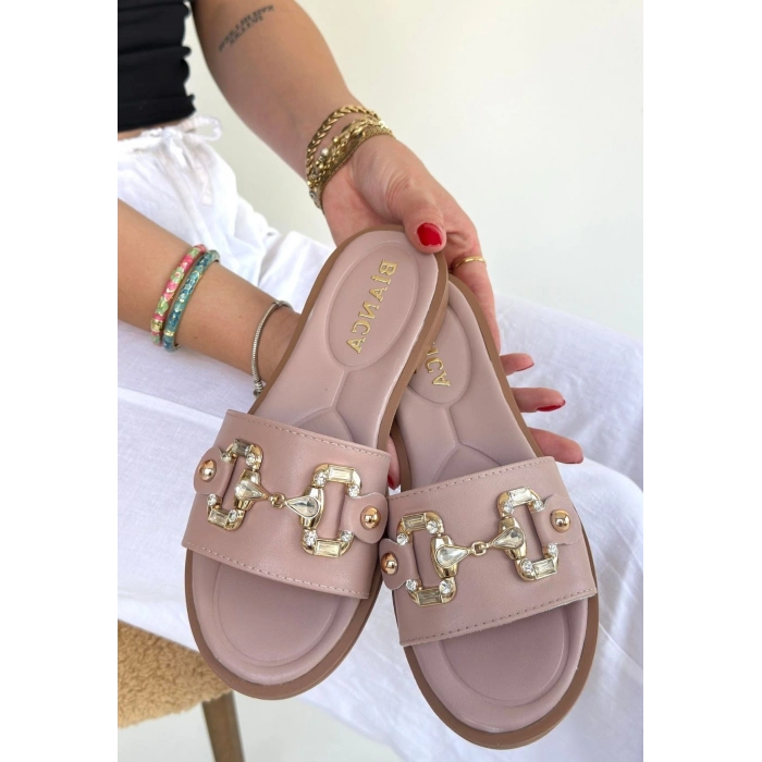 Toha Pudra Cilt Tokalı Terlik