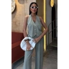 Halter Yaka Yelekli Modal Takım 10144