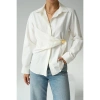 Bağlamalı Gömlek - Ekru