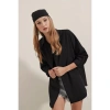 Siyah Oversize Uzun Basic Gömlek 3900