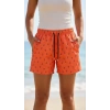 Deniz Şortu Fermuarlı Cepli File Astarlı Hızlı Kuruyan Premium - Turuncu