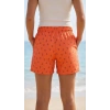 Deniz Şortu Fermuarlı Cepli File Astarlı Hızlı Kuruyan Premium - Turuncu