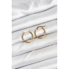 Erb 316L Çelik Gold Renk 15 Mm Halka Kadın Küpe