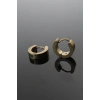 Erb 316L Çelik Gold Renk Halka Model Çift Küpe