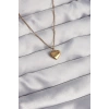 Erb 316L Çelik Gold Renk Kalp Model Love Kolye