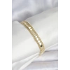 Erb 316L Çelik Gold Renk Pullu Zincir Model Kadın Bileklik