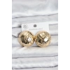 Erb 316L Çelik Gold Renk Vintage Kadın Küpe