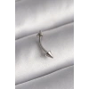 Erb 316L Çelik Gümüş Renk Çivi Model Piercing