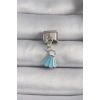 Erb 316L Çelik Gümüş Renk Mavi Renk Sallantı Elbise Model Nomination Charm