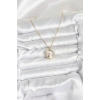 Erb 316L Çelik Zincir Gold Zirkon Taşlı Yılbaşı Temalı Kadın Kolye