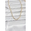 Erb CM 14K Gold Renk Burgu Yassı Model 60 Cm Kadın Kolye