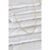 Erb CM 14K Gold Renk İnce Top Zincirli 60 Cm Kadın Kolye