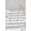 Erb CM 14K Gold Renk Kesme Çubuk Zincir Topçuklu Model 60 Cm Kadın Kolye