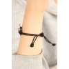 Erb COOL (Havalı) Siyah Deri İpli Unisex Mood Bileklik