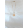 Erb Gold Kaplama Sarı Renk Sedefli Kelebek Kolye