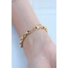 Erb Gold Renk 316L Çelik Zincir Kadın Bileklik