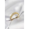 Erb Gold Renk Minimal Yıldızlı Model Kadın Yüzük