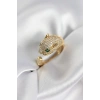 Erb Jaguar Model Gold Renk Zirkon Taşlı Kadın Yüzük